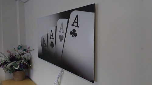 IHP Picture Panel Heater with Playing Cards