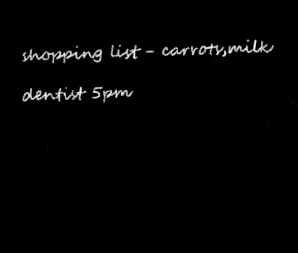 Blackboard Inspire- Shopping List