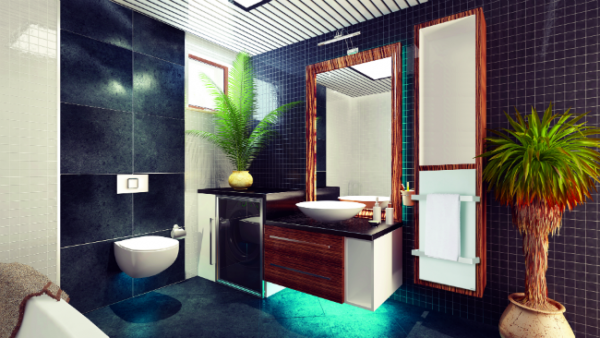 White Glass 2 Towel Rail in Bathroom- Heat My Bathroom by Heat My Space