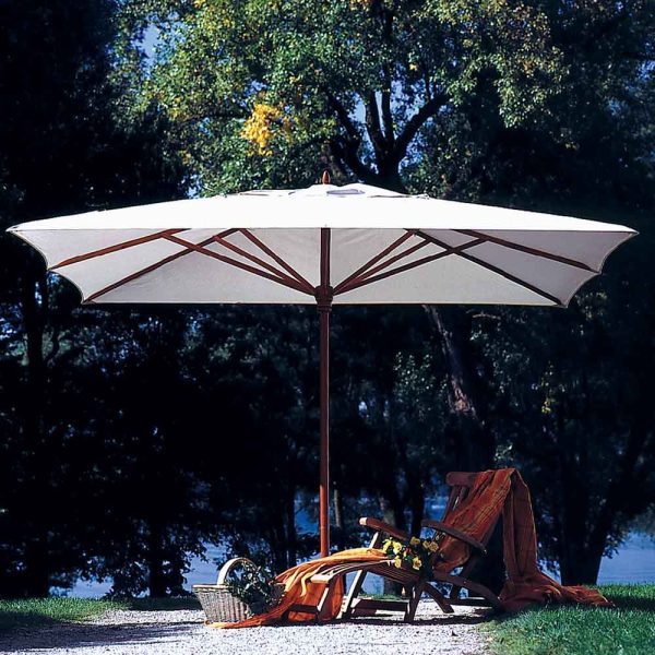 Tradewinds Classic 3.6m Square parasol in garden setting