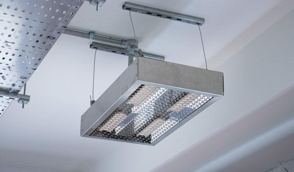 HERSCHEL POWER RANGE HEATER, IRP4 SILVER, 3.2KW, SUSPENDED FROM CEILING